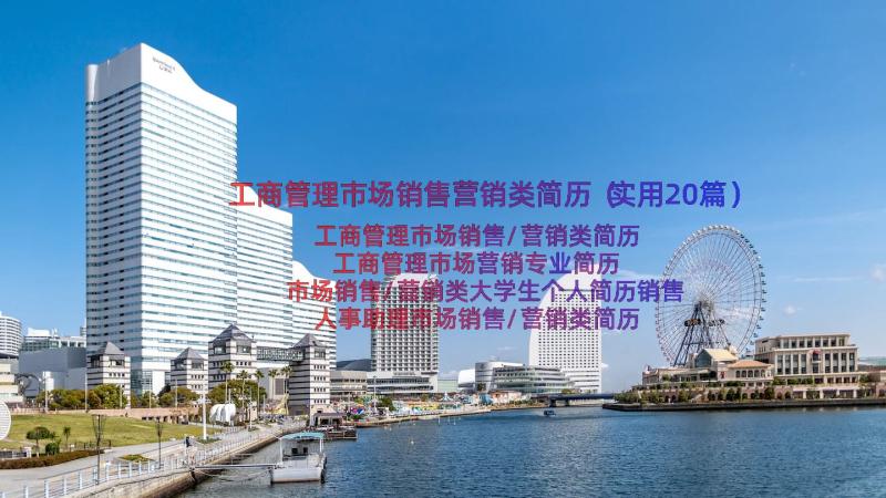 工商管理市场销售营销类简历（实用20篇）