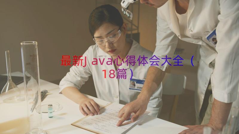 最新Java心得体会大全（18篇）