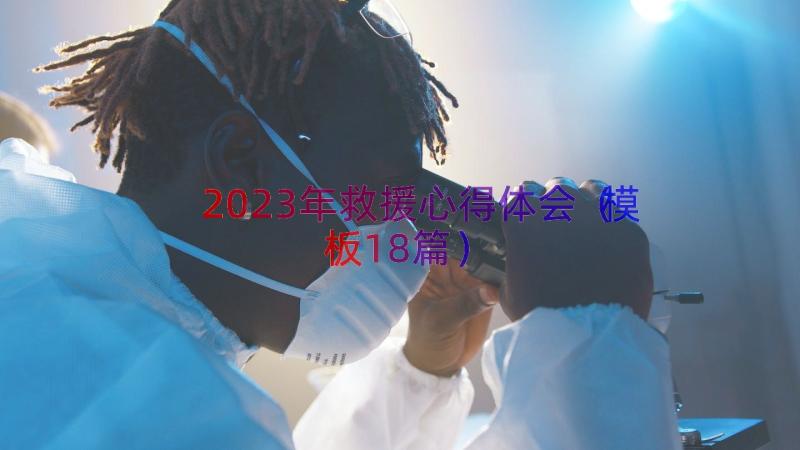 2023年救援心得体会（模板18篇）