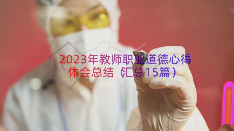 2023年教师职业道德心得体会总结（汇总15篇）