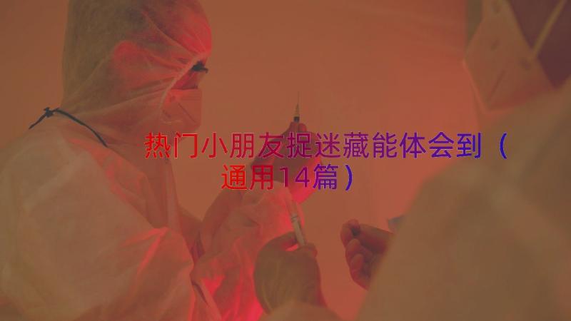 热门小朋友捉迷藏能体会到（通用14篇）