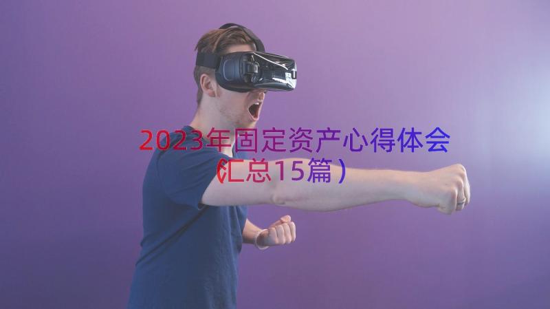 2023年固定资产心得体会（汇总15篇）