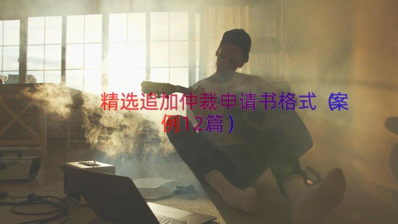 精选追加仲裁申请书格式（案例12篇）