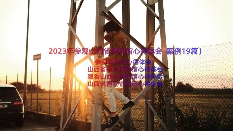 2023年参观山西省博物馆心得体会（案例19篇）