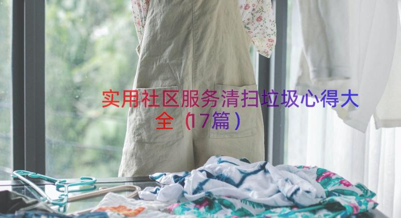 实用社区服务清扫垃圾心得大全（17篇）