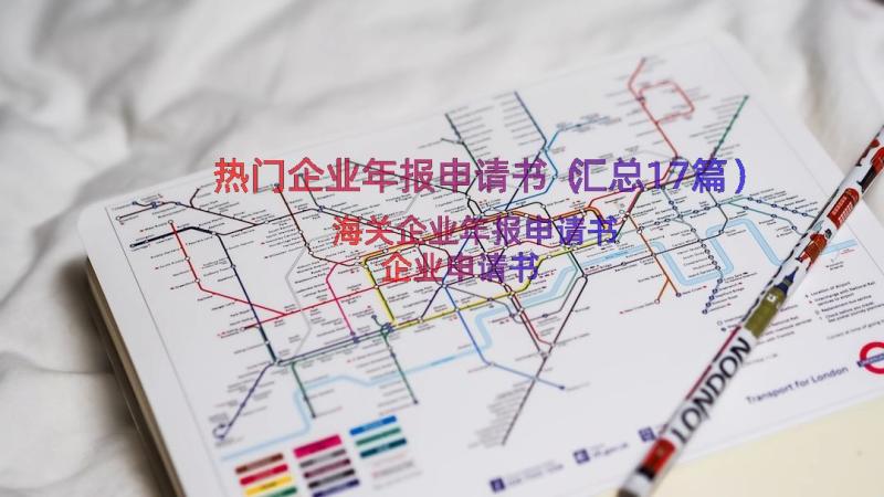 热门企业年报申请书（汇总17篇）