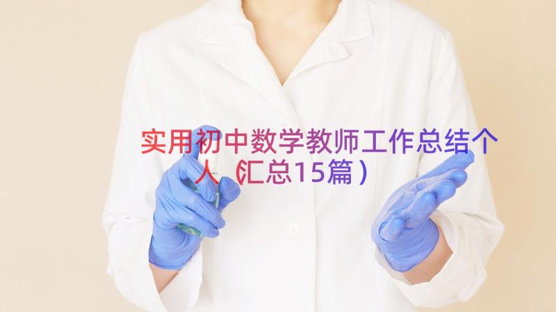 实用初中数学教师工作总结个人（汇总15篇）