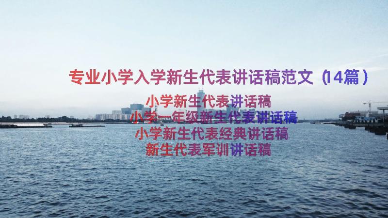 专业小学入学新生代表讲话稿范文（14篇）