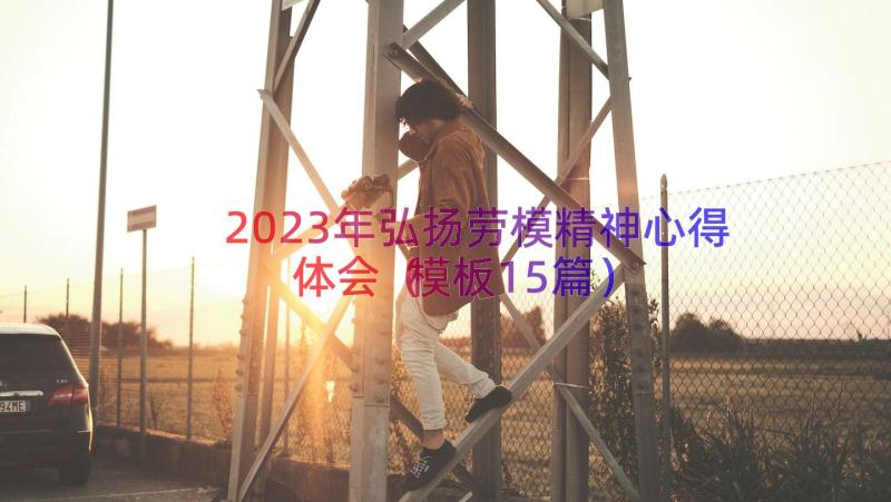 2023年弘扬劳模精神心得体会（模板15篇）