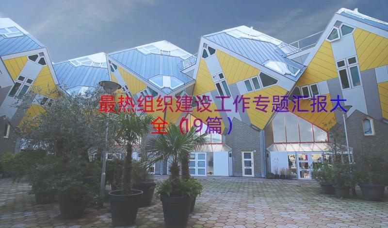 最热组织建设工作专题汇报大全（19篇）