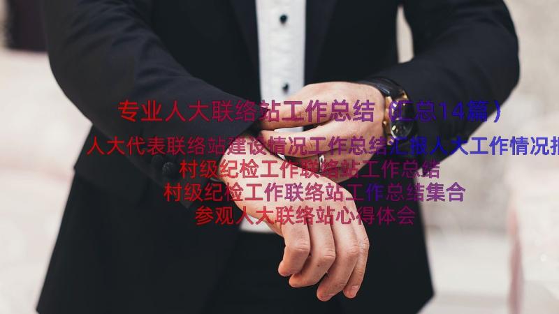 专业人大联络站工作总结（汇总14篇）