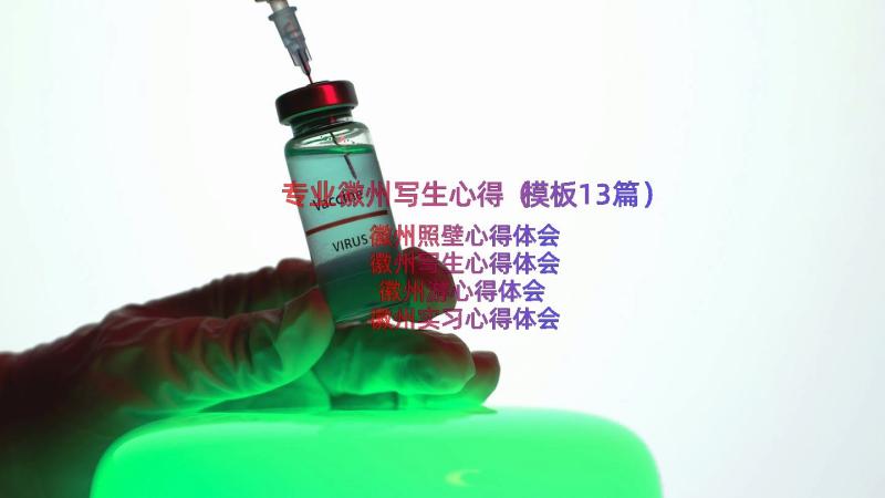 专业徽州写生心得（模板13篇）