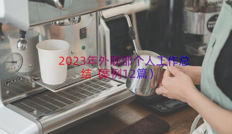 2023年外联部个人工作总结（案例12篇）