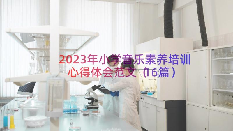 2023年小学音乐素养培训心得体会范文（16篇）