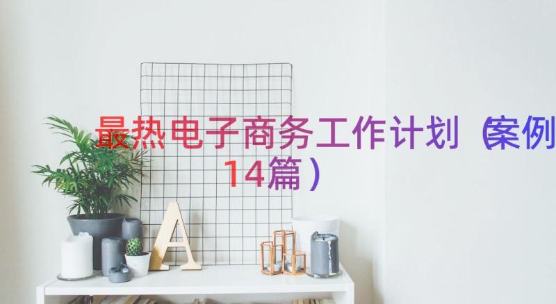 最热电子商务工作计划（案例14篇）