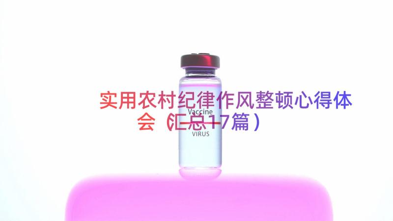 实用农村纪律作风整顿心得体会（汇总17篇）