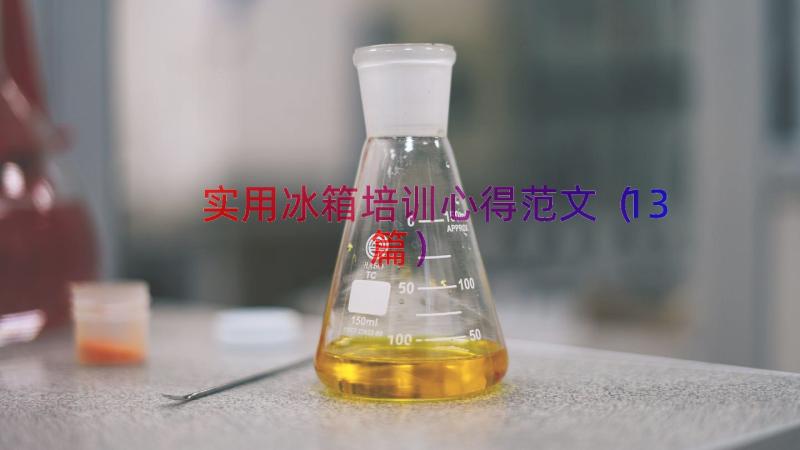 实用冰箱培训心得范文（13篇）