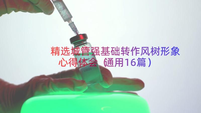 精选城管强基础转作风树形象心得体会（通用16篇）