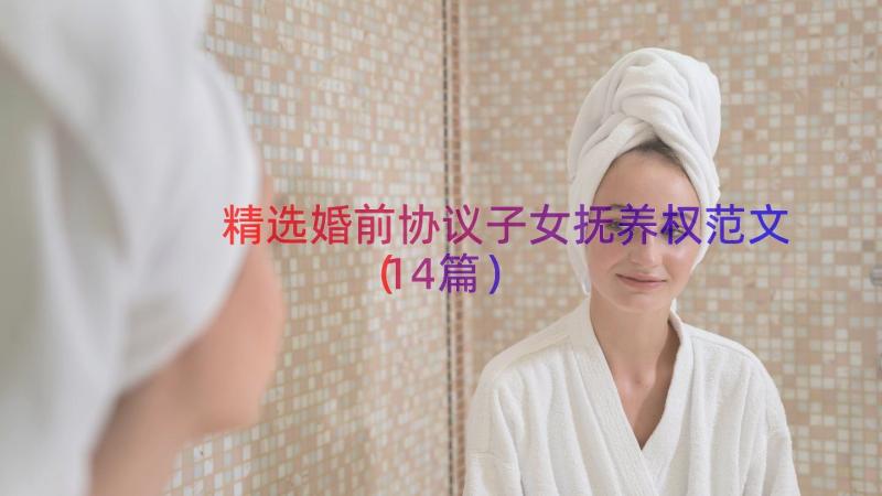 精选婚前协议子女抚养权范文（14篇）