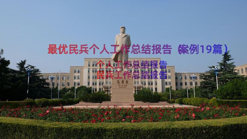 最优民兵个人工作总结报告（案例19篇）