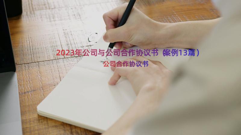 2023年公司与公司合作协议书（案例13篇）