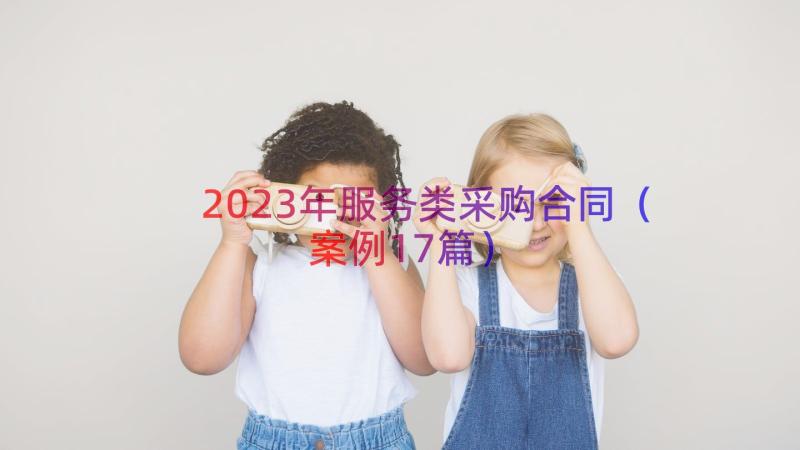 2023年服务类采购合同（案例17篇）