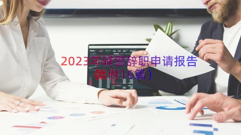 2023年辅警辞职申请报告（案例16篇）