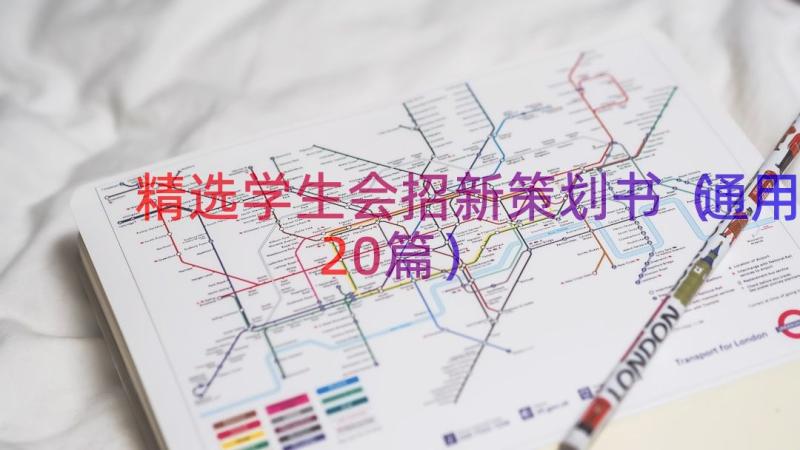 精选学生会招新策划书（通用20篇）