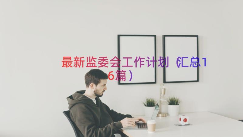 最新监委会工作计划（汇总16篇）