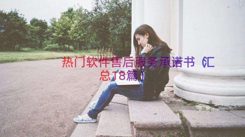 热门软件售后服务承诺书（汇总18篇）