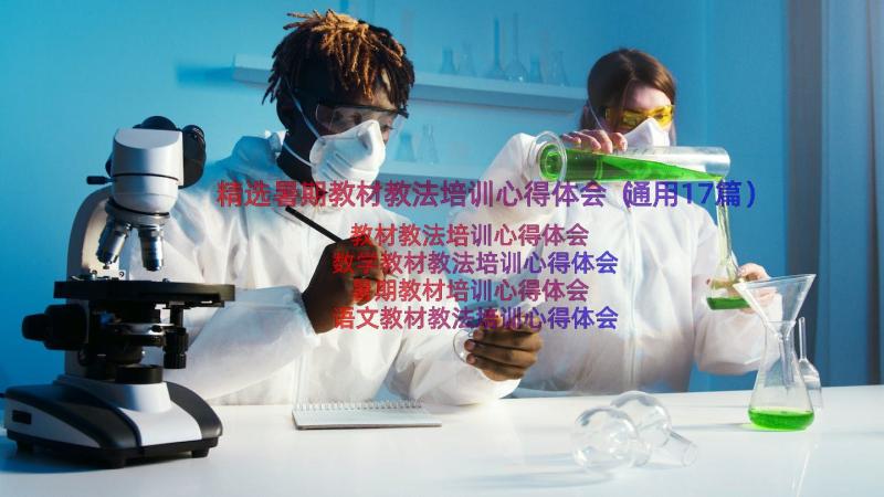 精选暑期教材教法培训心得体会（通用17篇）