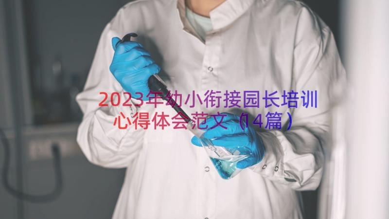 2023年幼小衔接园长培训心得体会范文（14篇）