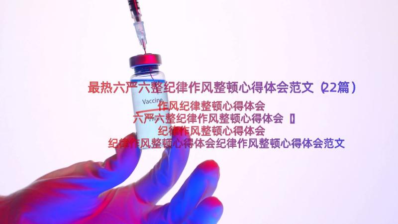 最热六严六整纪律作风整顿心得体会范文（22篇）