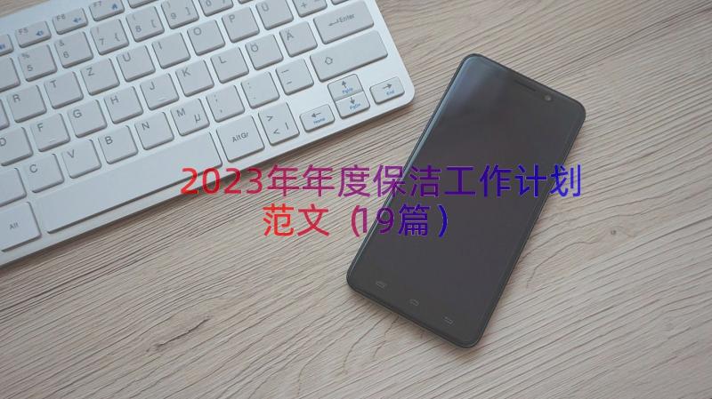 2023年年度保洁工作计划范文（19篇）