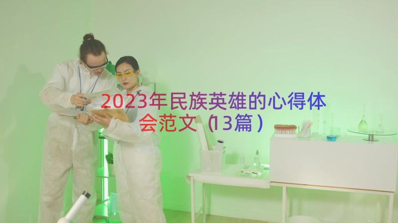 2023年民族英雄的心得体会范文（13篇）