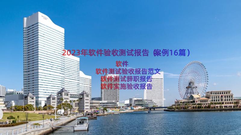 2023年软件验收测试报告（案例16篇）