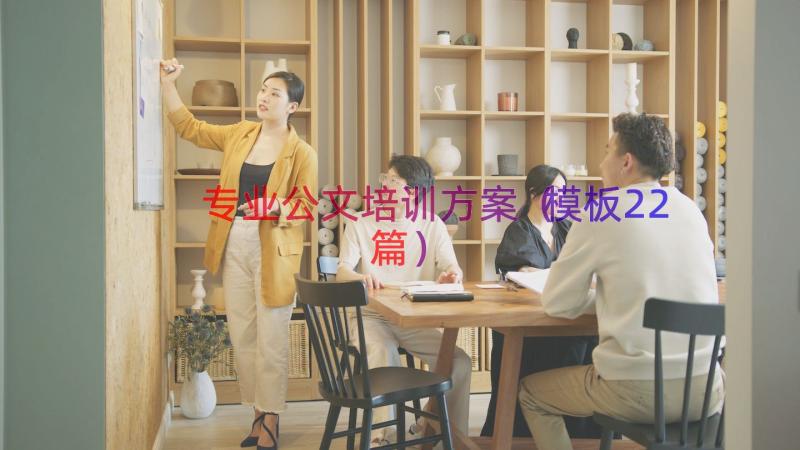 专业公文培训方案（模板22篇）