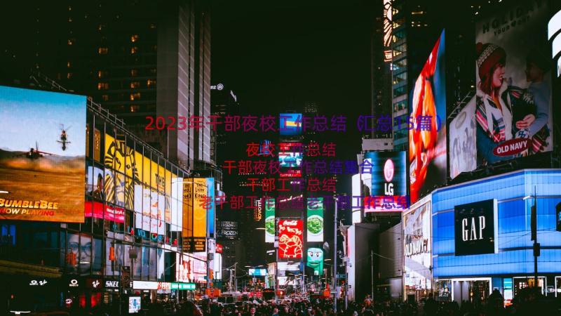 2023年干部夜校工作总结（汇总15篇）