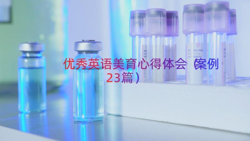 优秀英语美育心得体会（案例23篇）