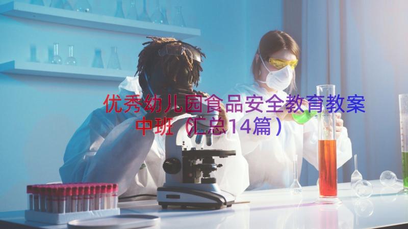 优秀幼儿园食品安全教育教案中班（汇总14篇）