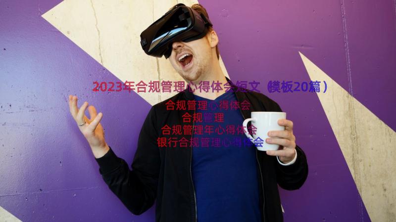 2023年合规管理心得体会短文（模板20篇）