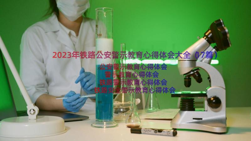 2023年铁路公安警示教育心得体会大全（17篇）