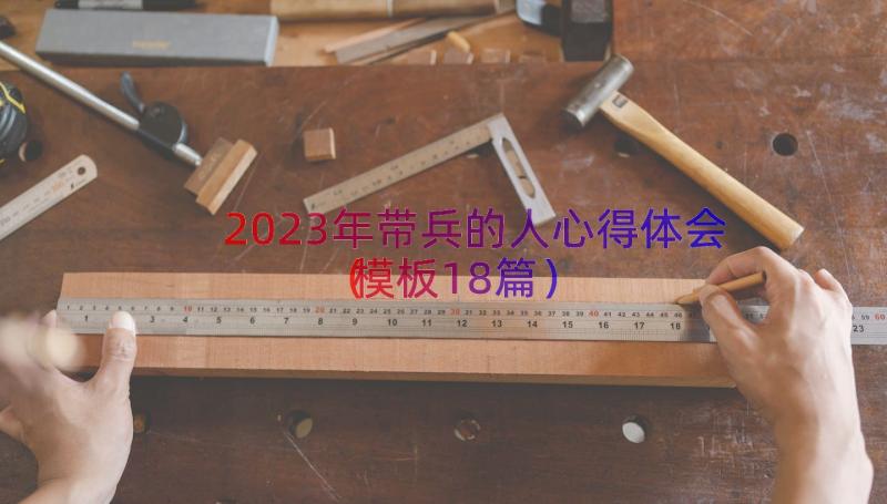 2023年带兵的人心得体会（模板18篇）