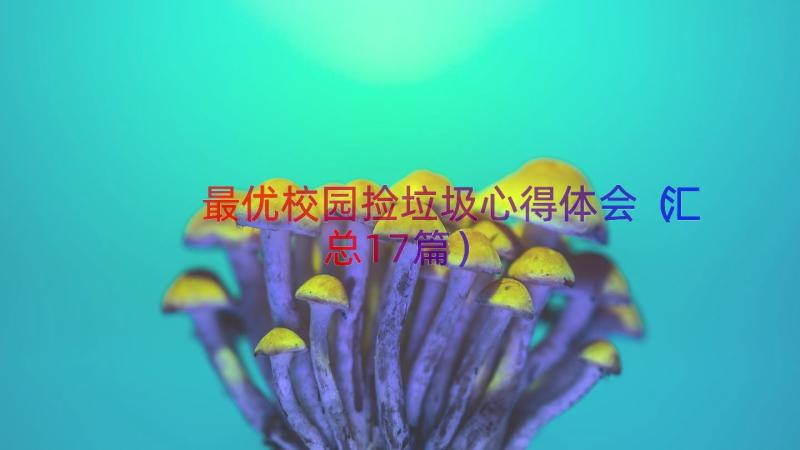 最优校园捡垃圾心得体会（汇总17篇）