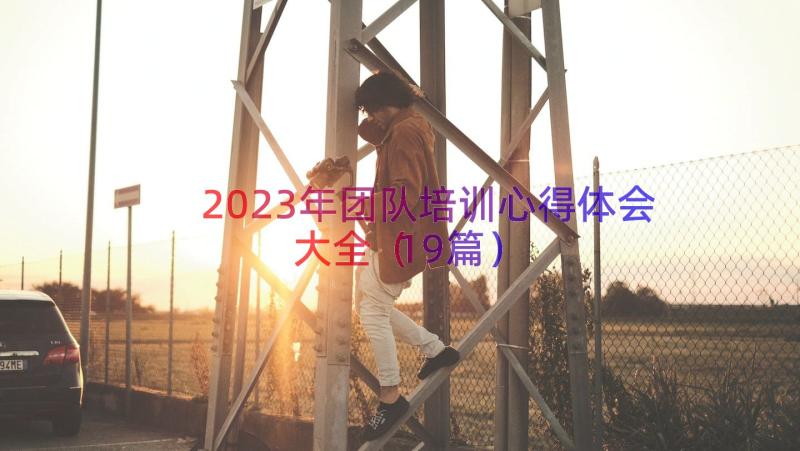 2023年团队培训心得体会大全（19篇）