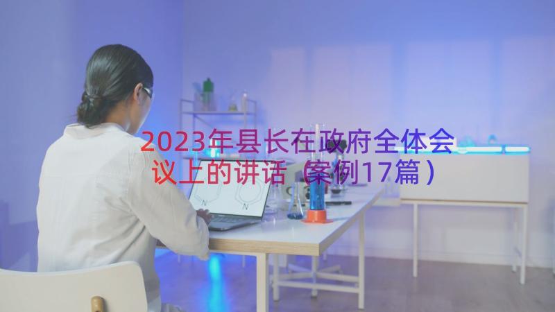 2023年县长在政府全体会议上的讲话（案例17篇）