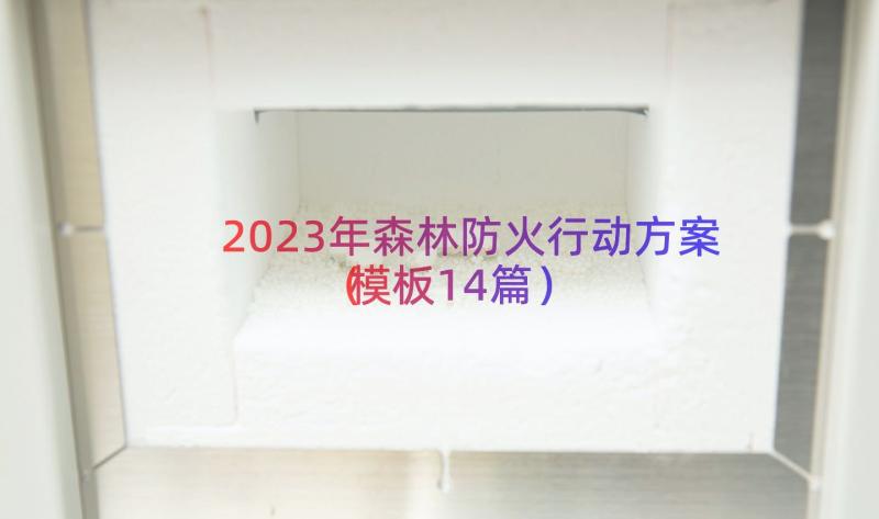 2023年森林防火行动方案（模板14篇）