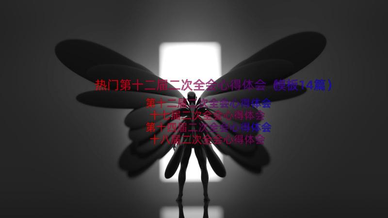 热门第十二届二次全会心得体会（模板14篇）