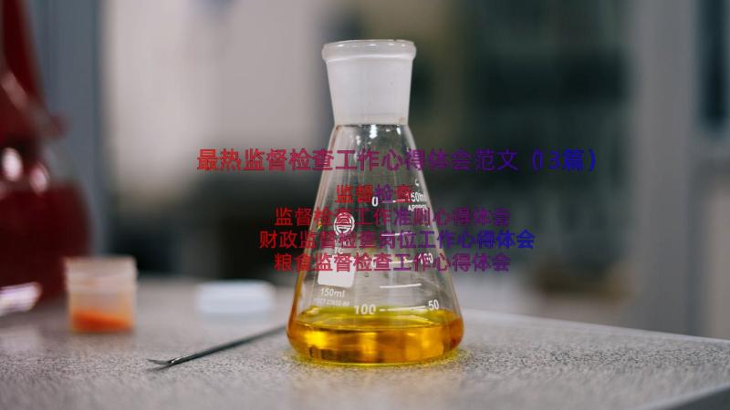 最热监督检查工作心得体会范文（13篇）