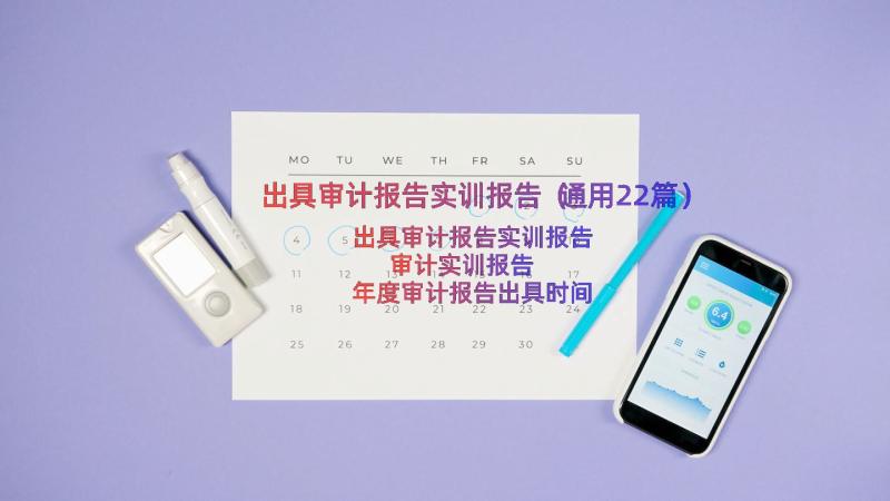 出具审计报告实训报告（通用22篇）